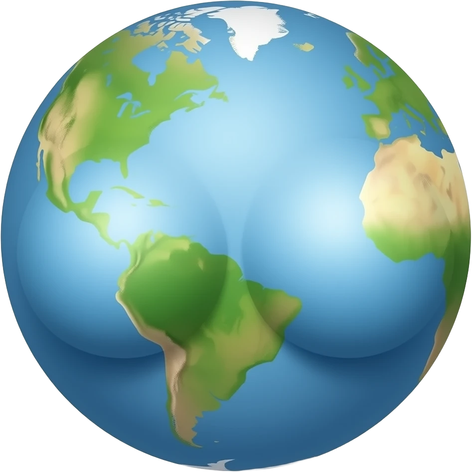 Boobs bigger than the earth emoji