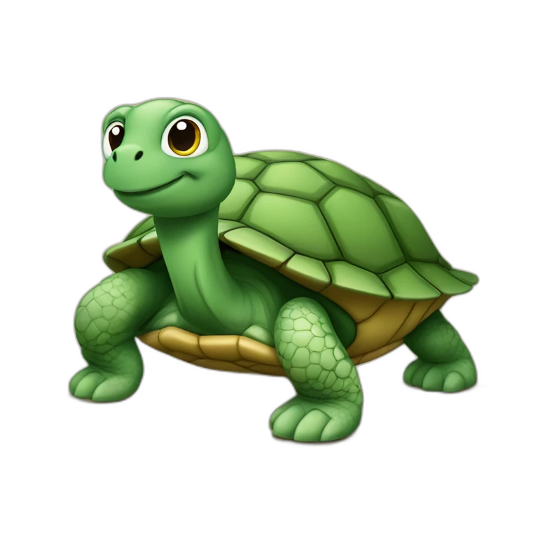 Tortue sur un tortue emoji