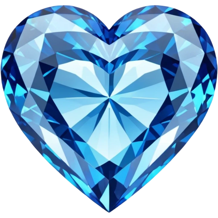 blue diamond heart emoji