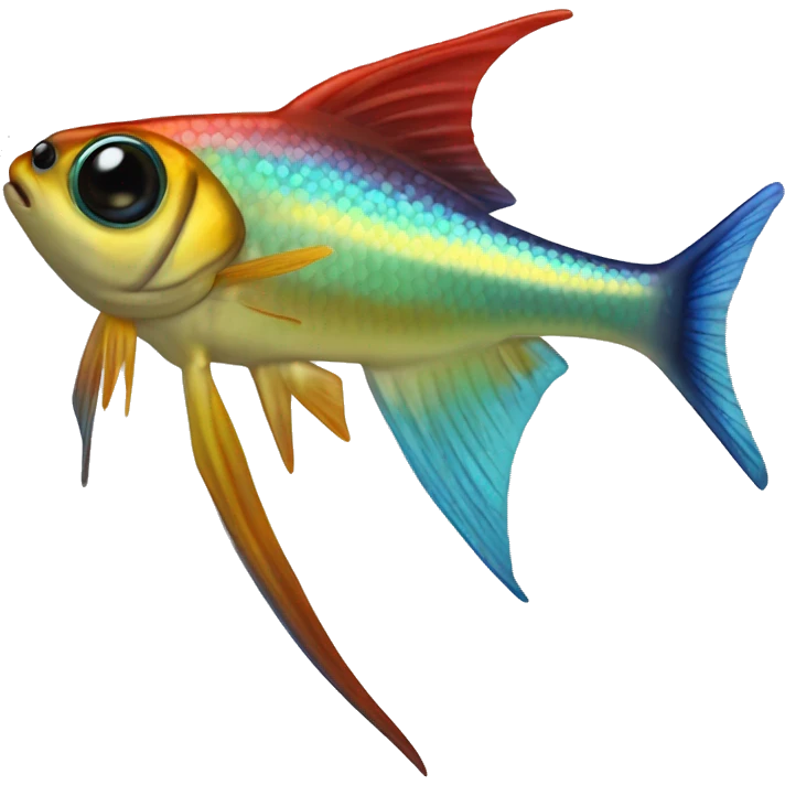 Nematobrycon palmeri rainbow emperor tetra emoji