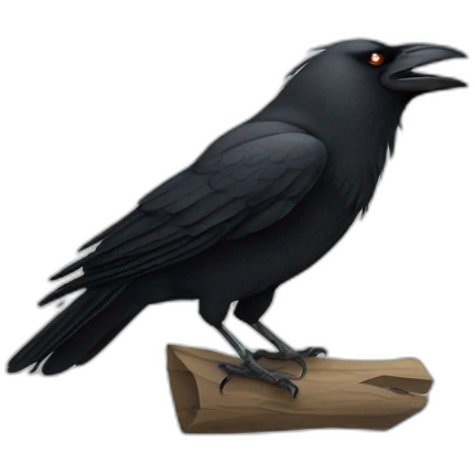 angry crow emoji