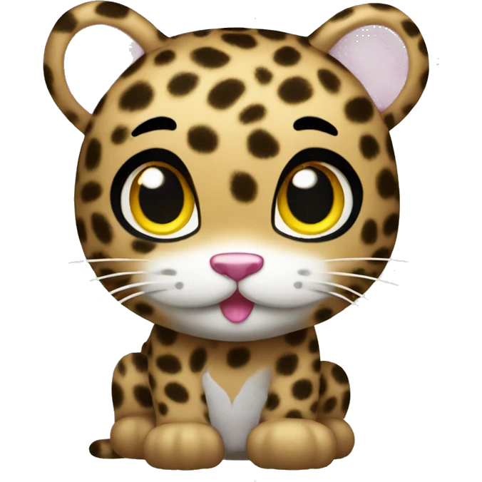 Leopard hello kitty emoji