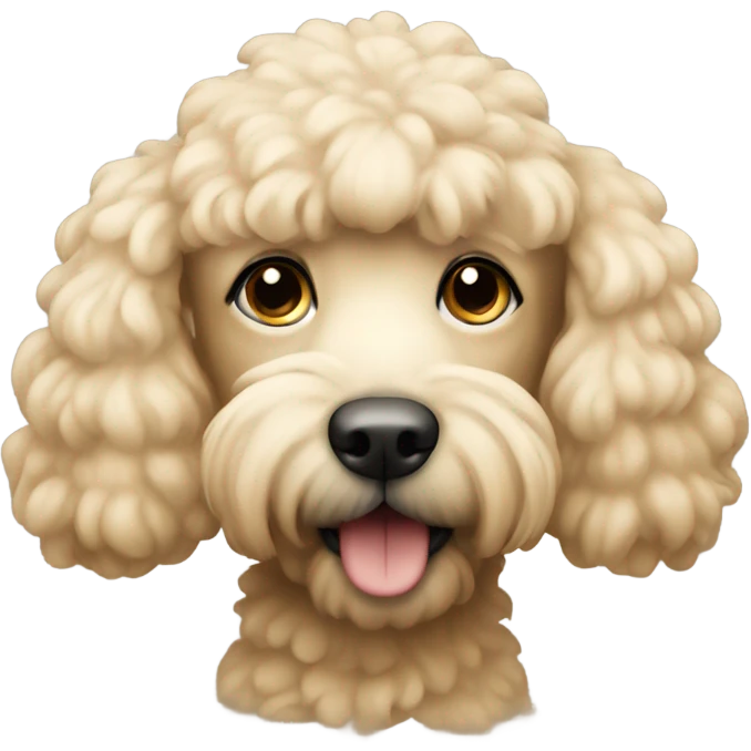 caniche beige emoji