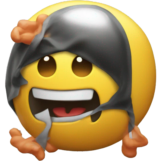 Blowup toy emoji