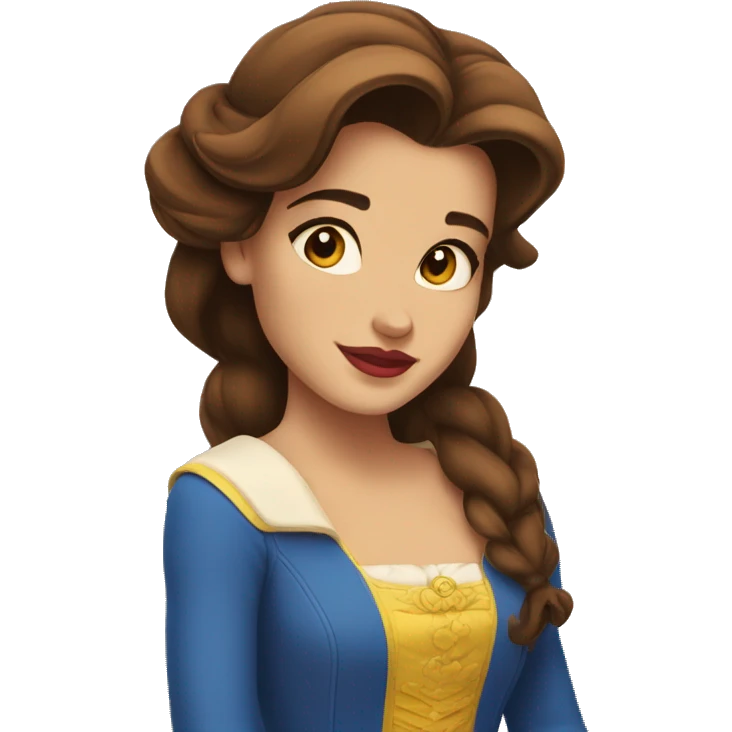 beauty and the beast belle emoji