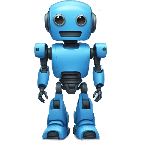 blue robot emoji
