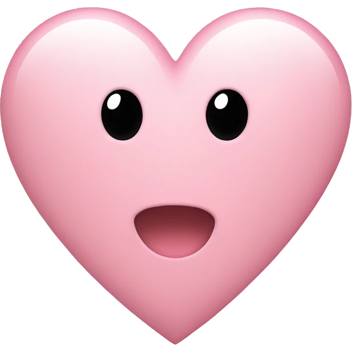 Light pink heart emoji