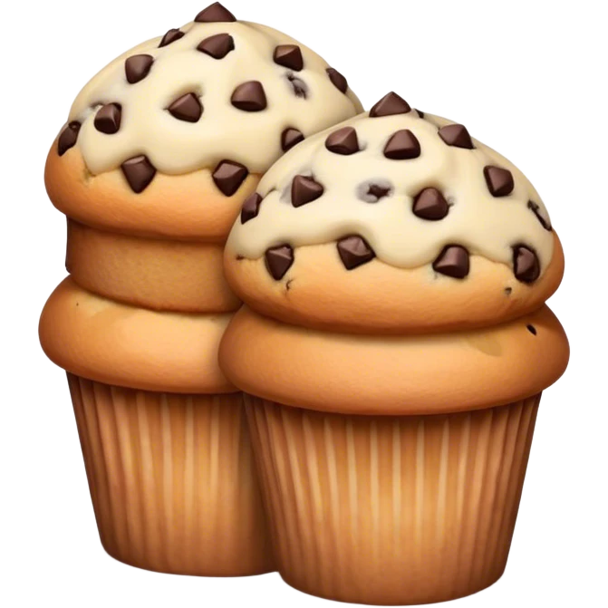 Two muffins holding hands emoji