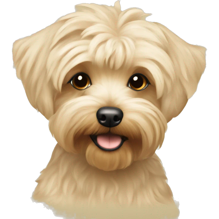 Cream colored Yorkipoo emoji