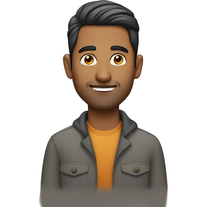 An south Asian man who is creative  emoji