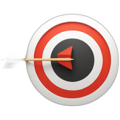 target with arrow in center emoji