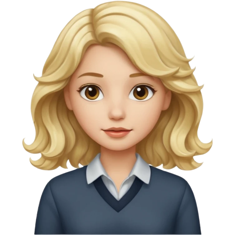 iOS 18 aesthetic wavy blondie girl emoji