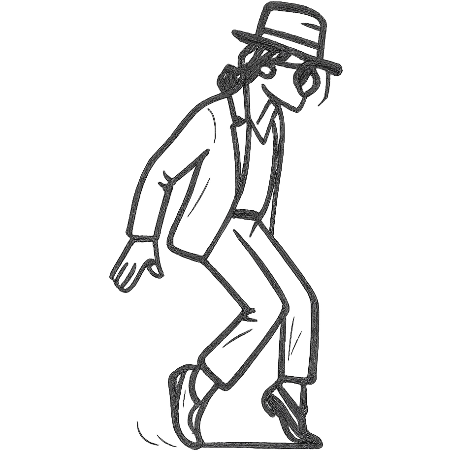 Michael Jackson moonwalking emoji