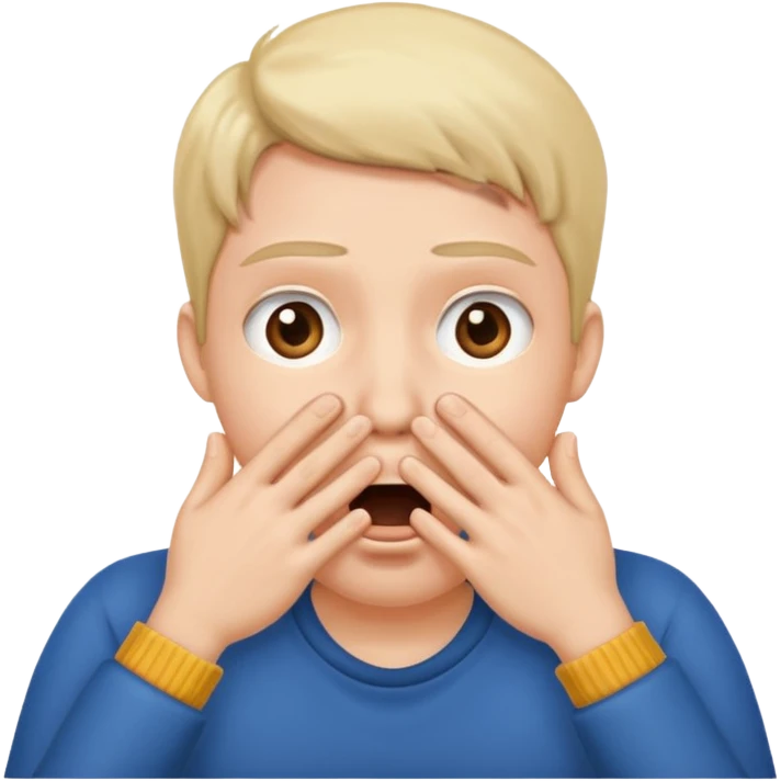 shocked face with hands over mouth  emoji