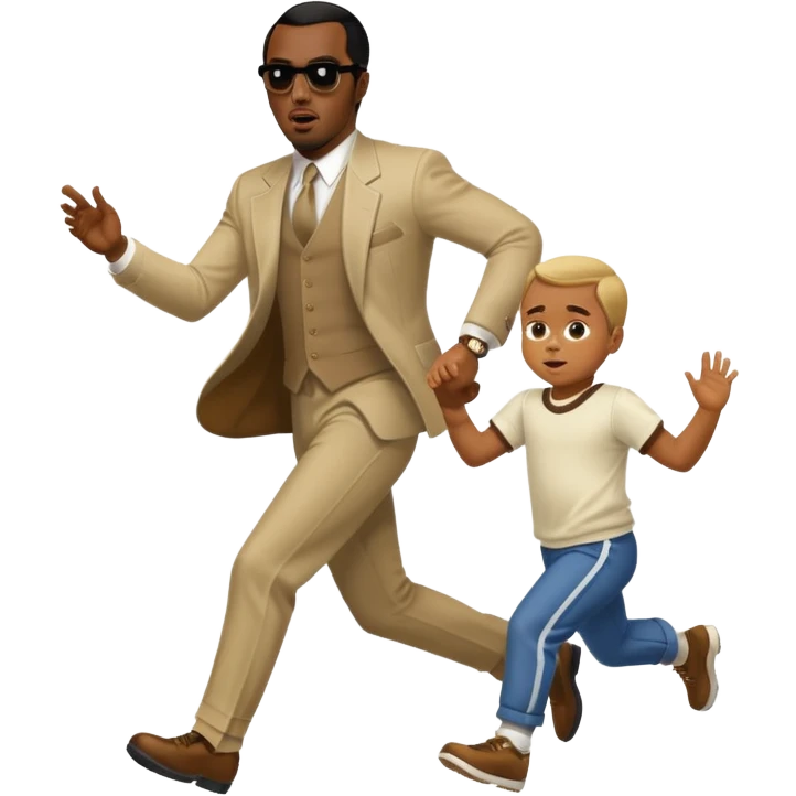 pdiddy chasing a kid emoji