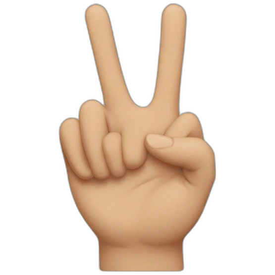 Hand sign love emoji