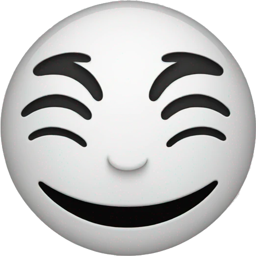 A happy face with tears emoji