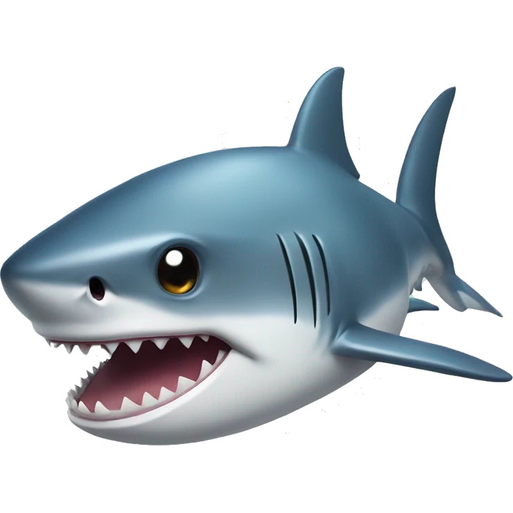 Shark with star eyes emoji