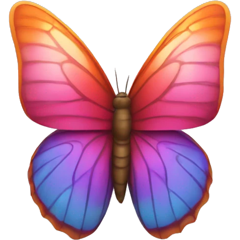 butterfly with a lot of hearts emoji