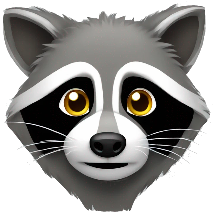 Gray raccoon emoji