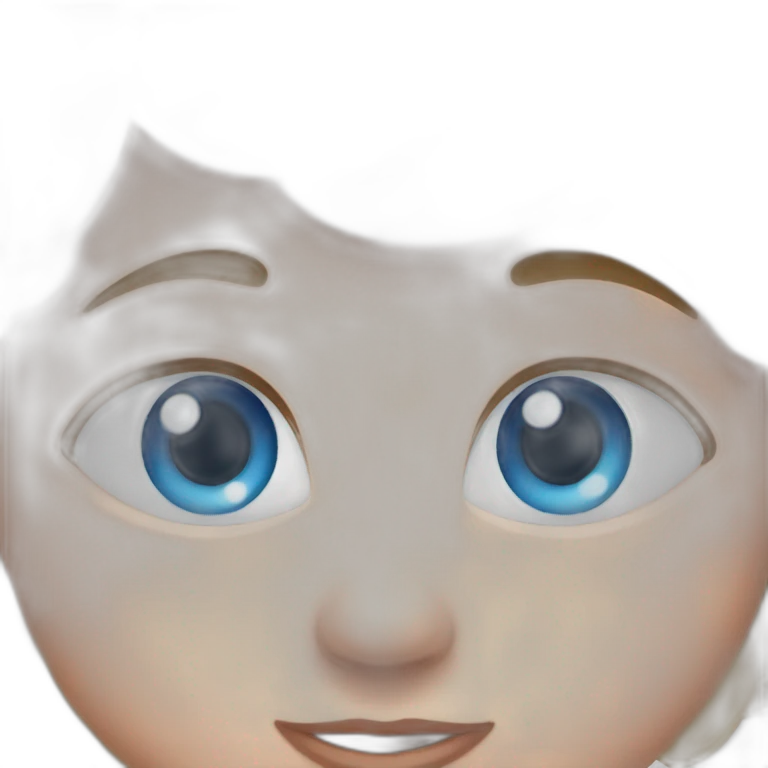Blue eyes baby emoji