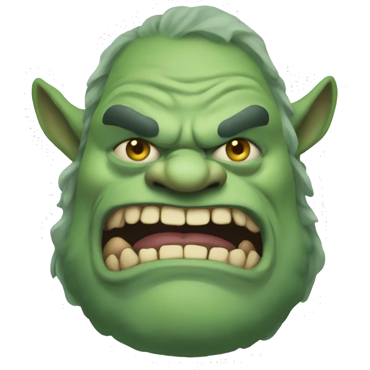 Ugly ogre emoji