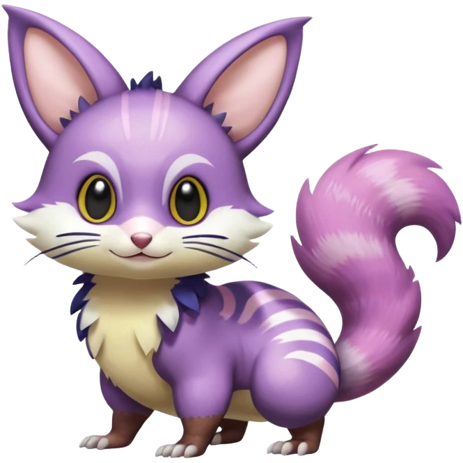 Shiny Furret-Noibat-Trico-Hybrid (Full body) emoji
