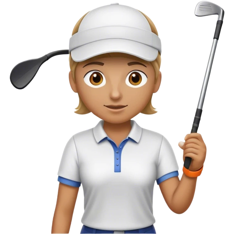 Golf with club emoji