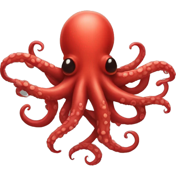 red tentacles alone emoji