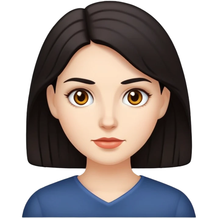 white woman with  dark hair  emoji