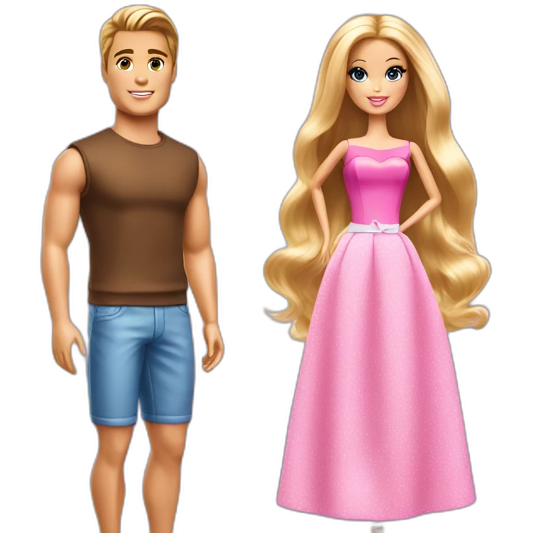 barbie & ken emoji