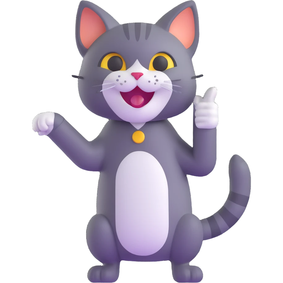 cat pointing and laughing at you emoji