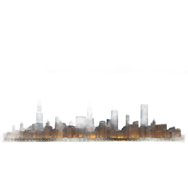 chicago skyline at night emoji
