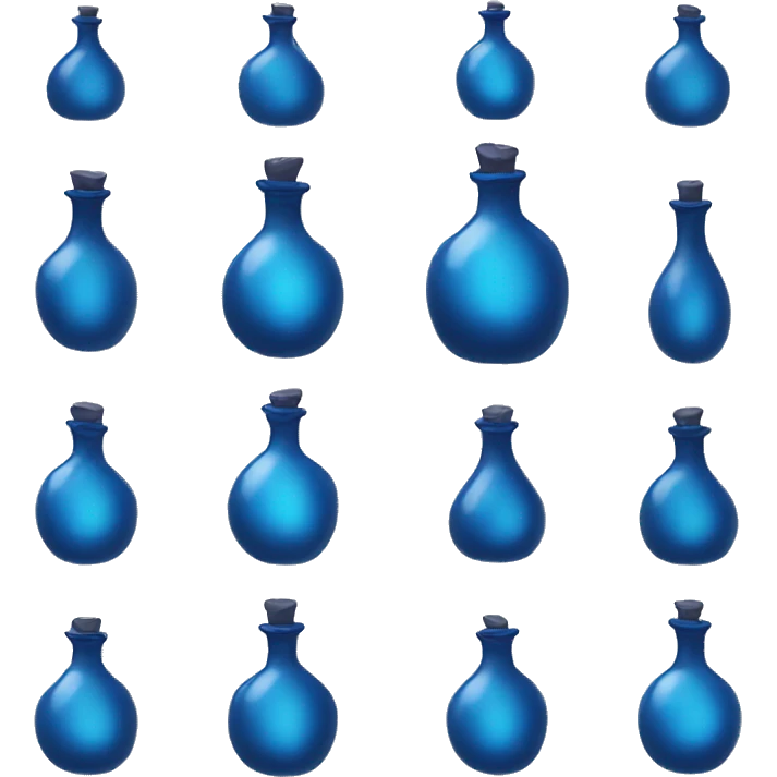 Blue potion emoji