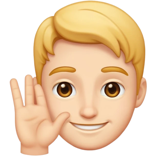 Smirk with hand emoji