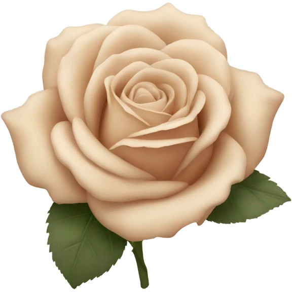beige rose emoji