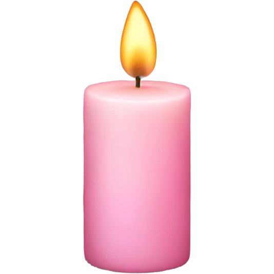 light pink candle emoji