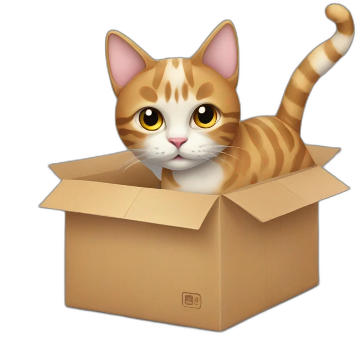 cat with big package emoji