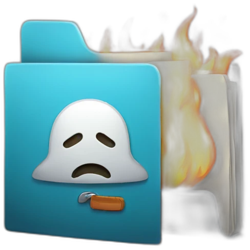 Folder plus fire emoji