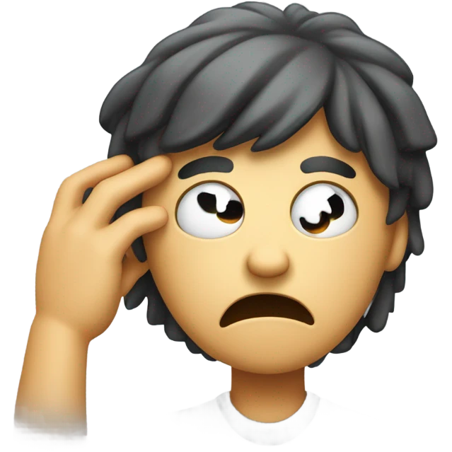 Shock emoji face plaming emoji