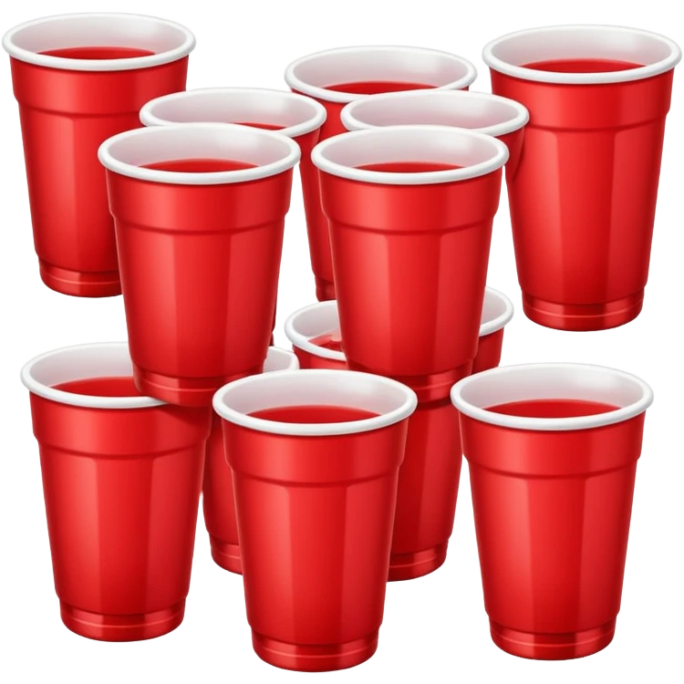 red beer pong cup emoji