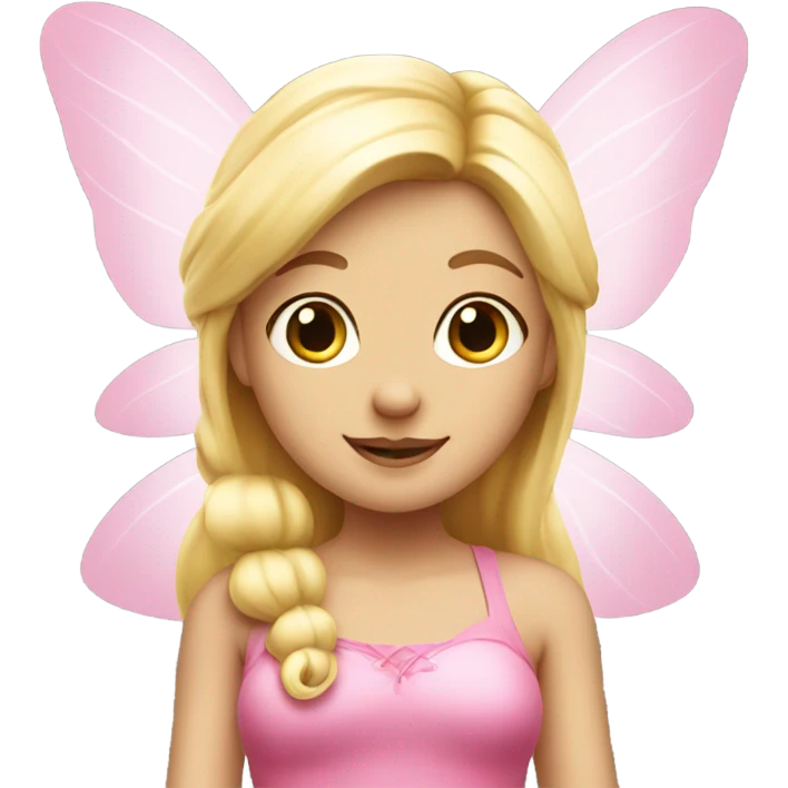 Blonde fairy pink outfit emoji