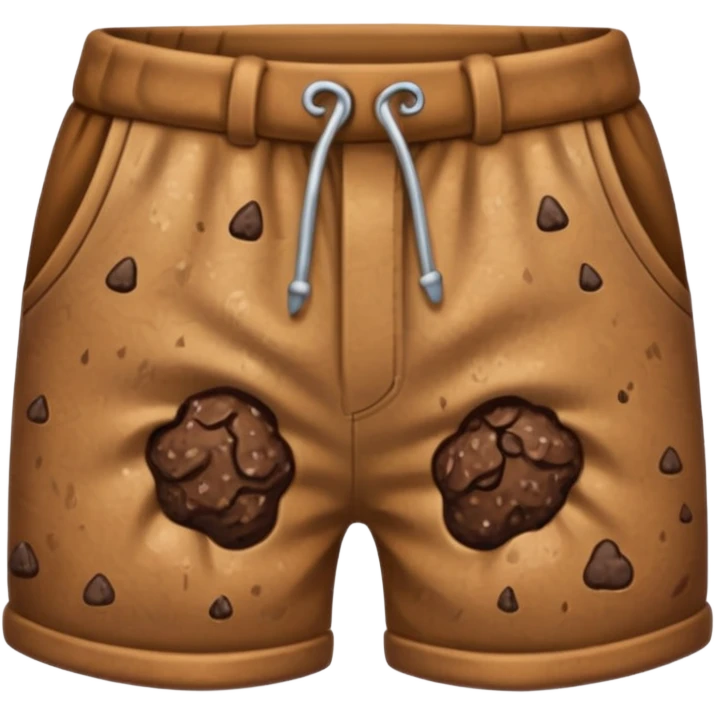 Poop wearing shorts emoji