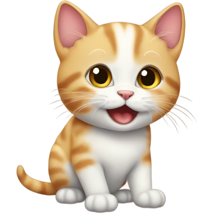 Mischievous kitten emoji