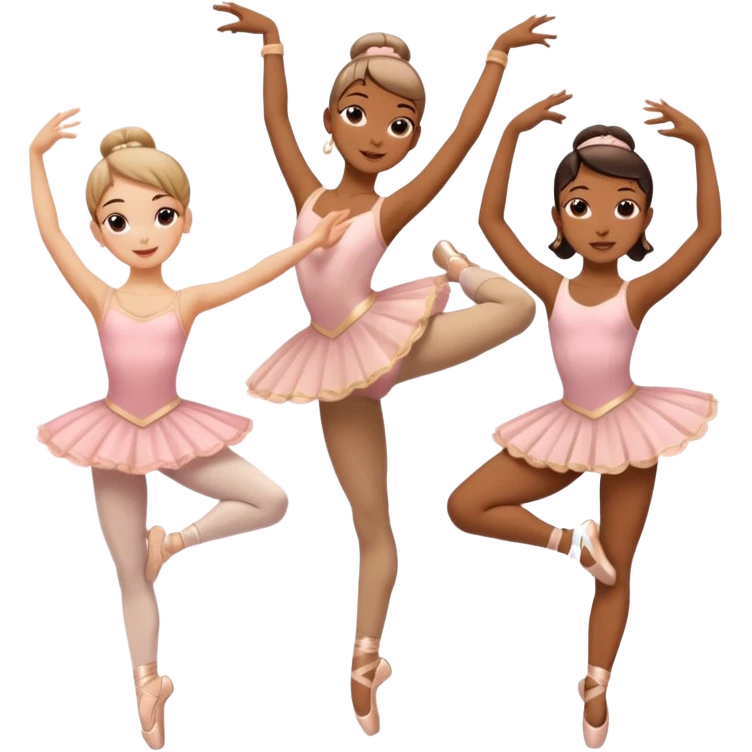 Ballerina (arabesque), street dancer. emoji