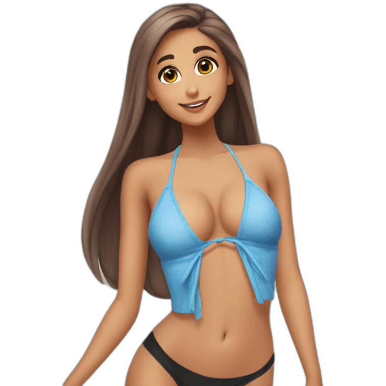 Ariana Grande -selfi-with-bikini Download emoji emoji