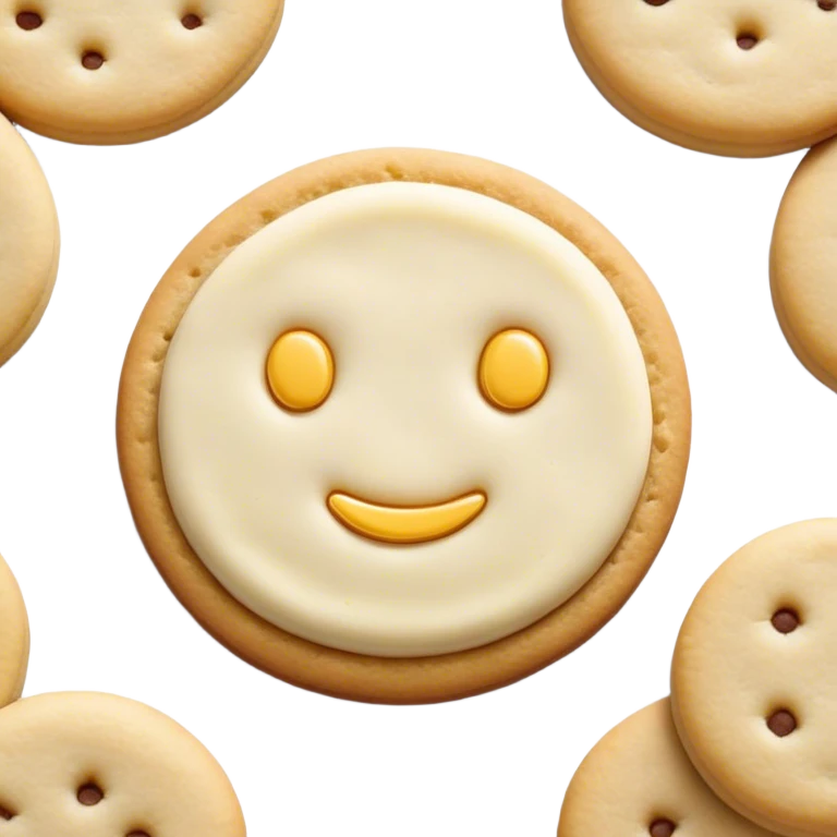 realistic sugar cookie emoji