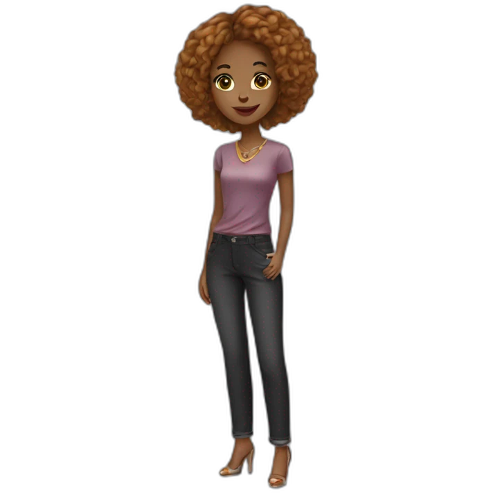 Chic girl emoji