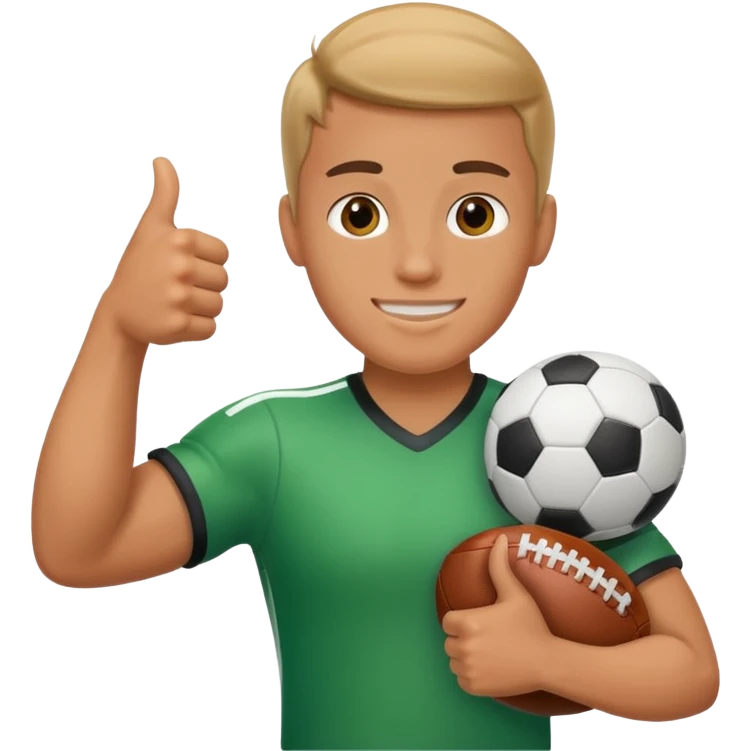 Football thumbs up emoji