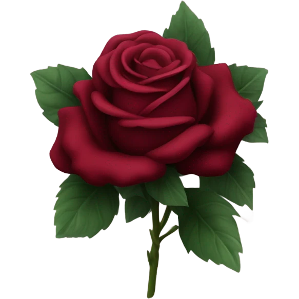 Bouquet of dark red roses gothic emoji